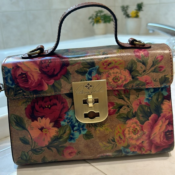 Patricia Nash Caris Brooke Vintage Victorian Garden Satchel/Crossbody Bag. NWT - Picture 6 of 10